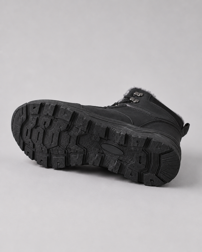 Men's Winter Boots - Plush Lined Ankle Boots Warm Casual Shoes