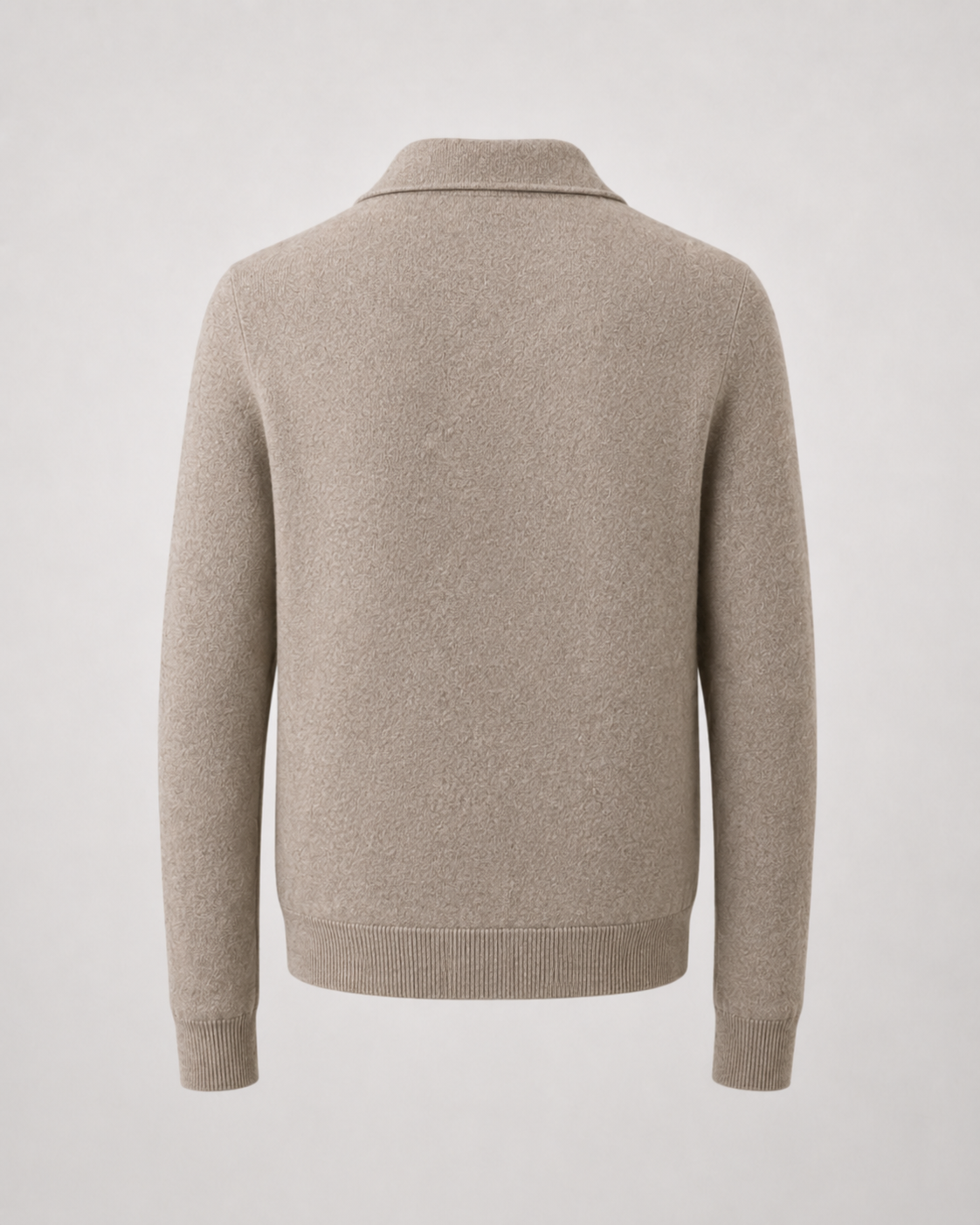 Men's Wool Sweater - Full Zip Knit Pullover
