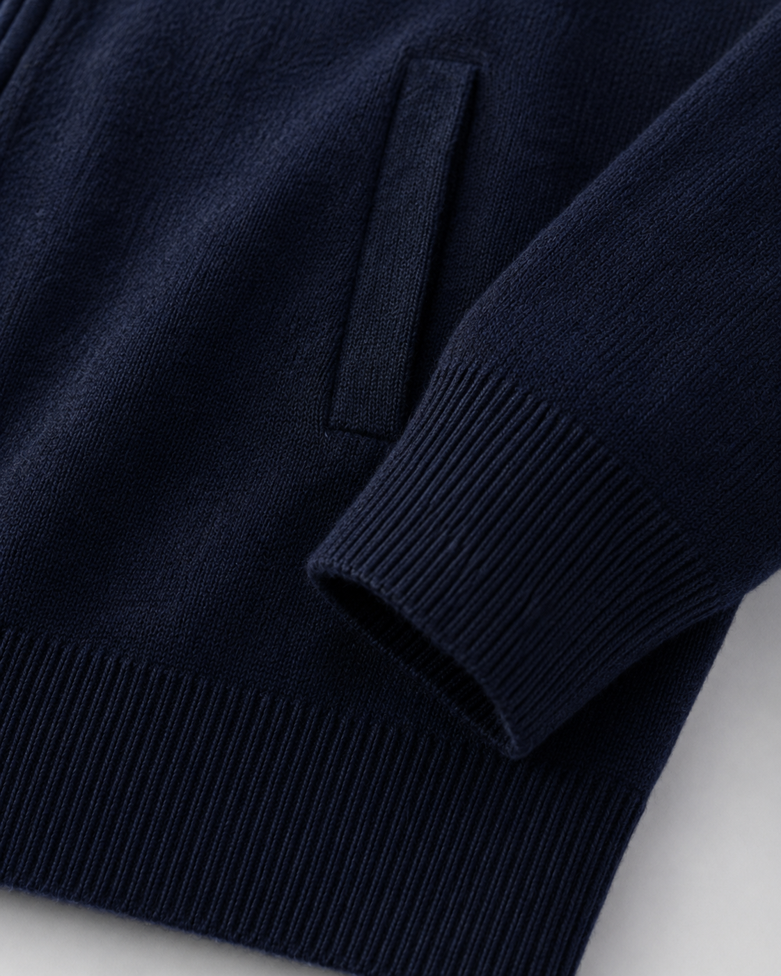 Men's Wool Sweater - Full Zip Knit Pullover