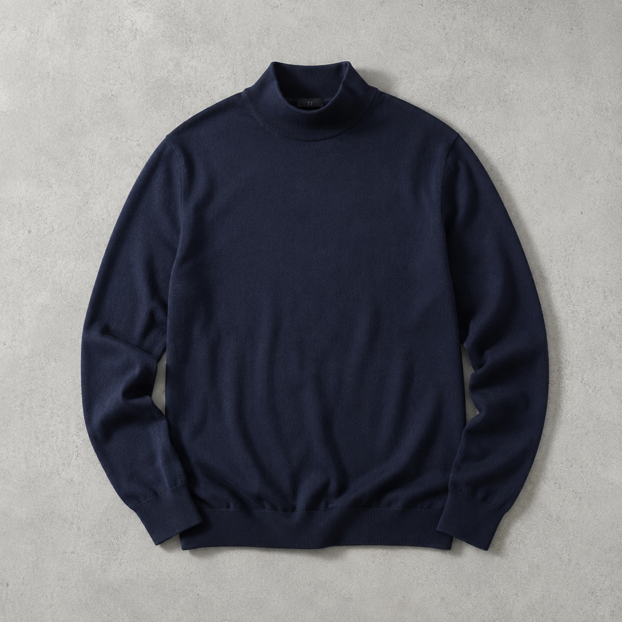 Men's Mock Neck Sweater - Knit Casual Pullover