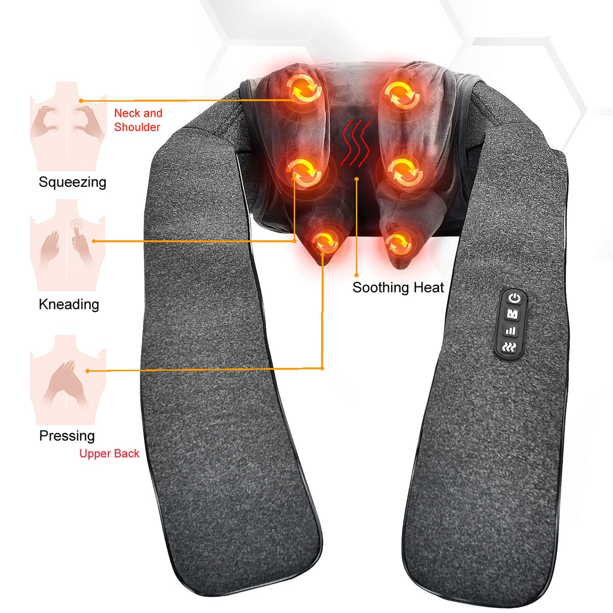 Neck & Shoulder Massager with Heat – Gift for Mom & Dad