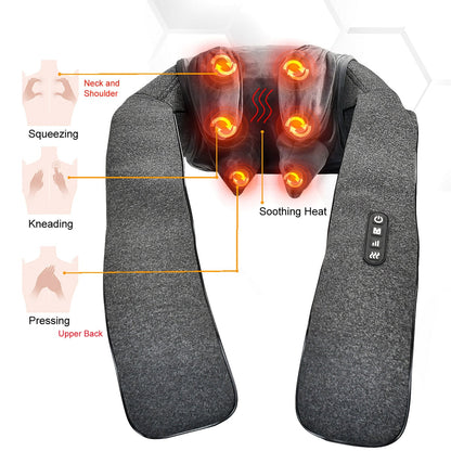 Neck & Shoulder Massager with Heat – Gift for Mom & Dad