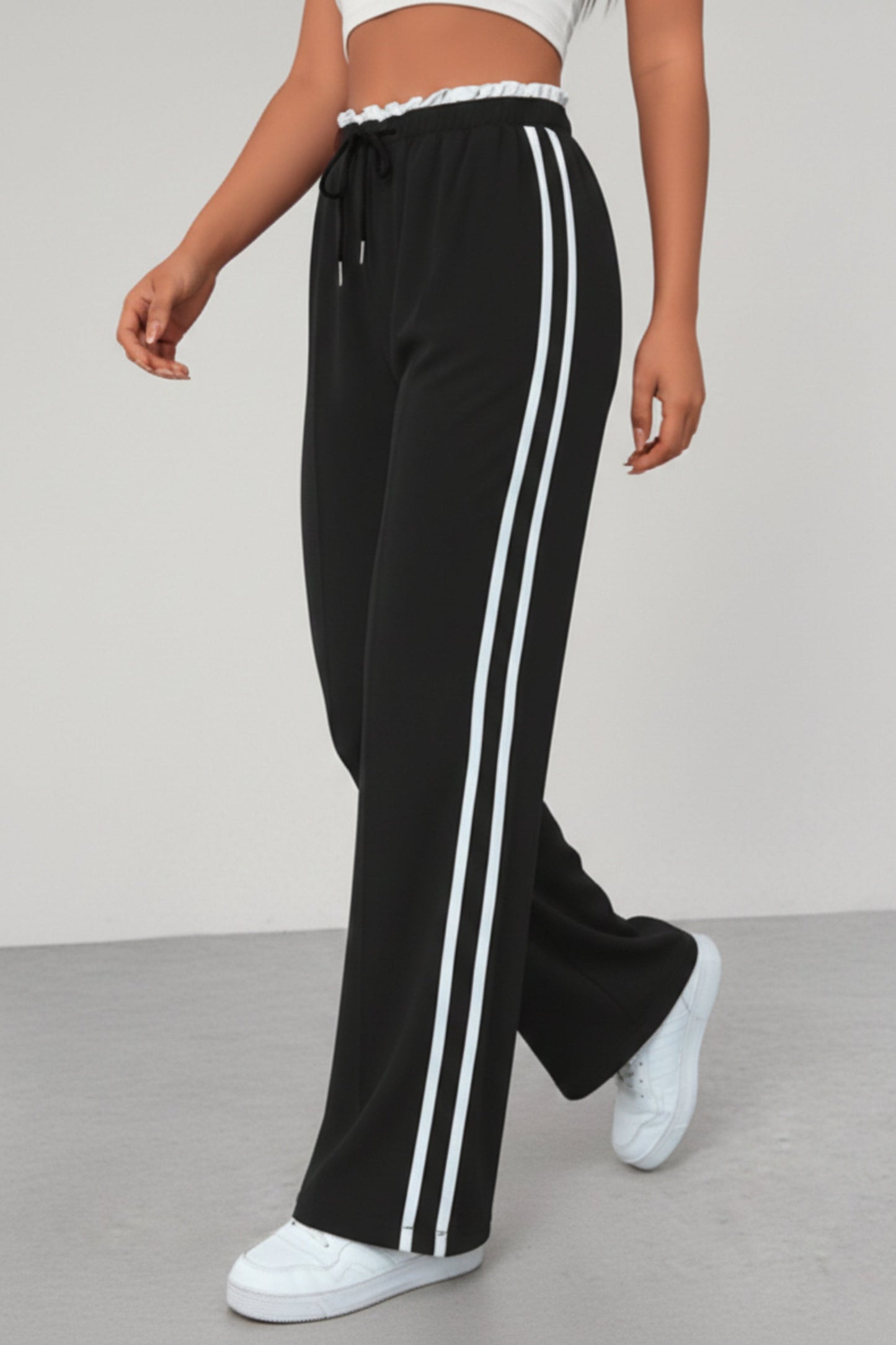 Nevaita | Wide-Leg Linen Wide Leg Trousers Pants Women Style