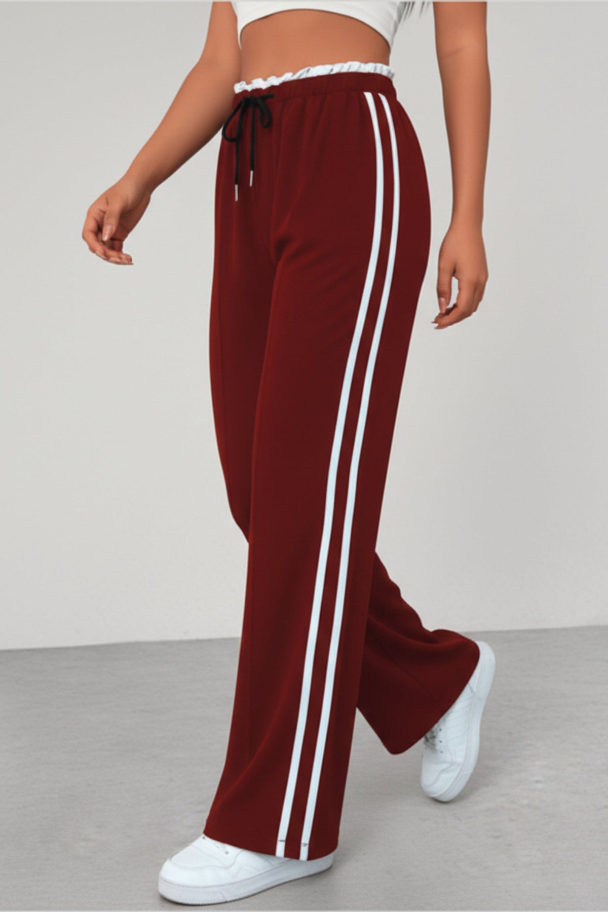 Nevaita | Wide-Leg Linen Wide Leg Trousers Pants Women Style