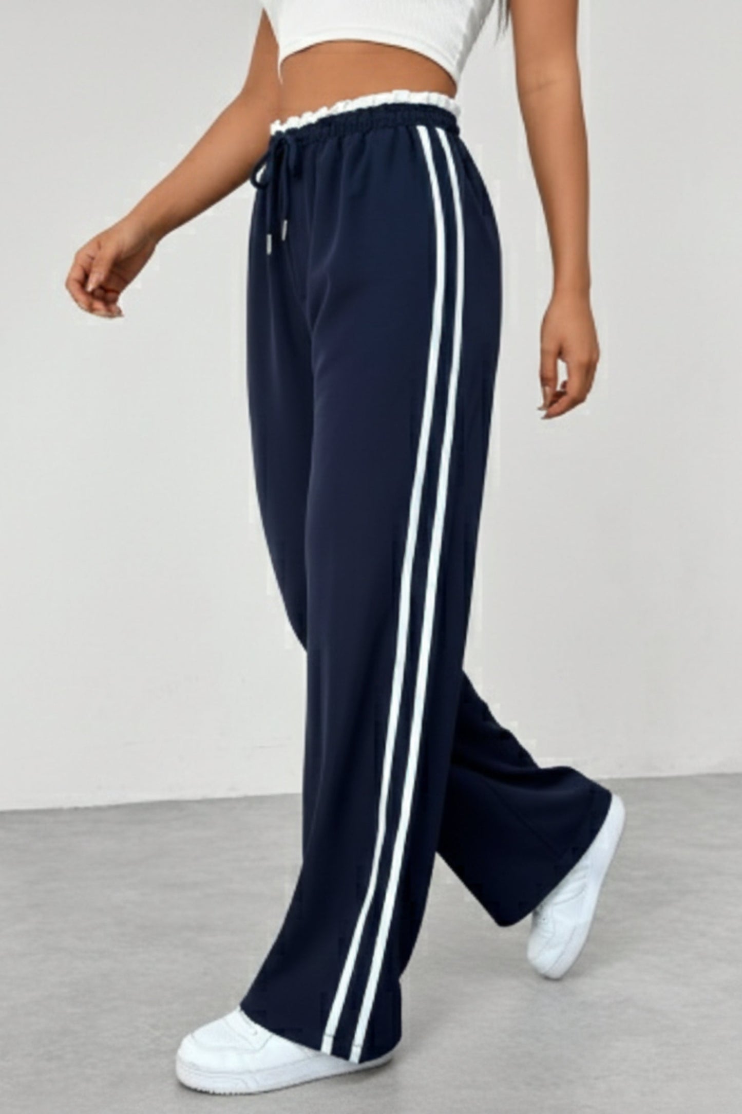 Nevaita | Wide-Leg Linen Wide Leg Trousers Pants Women Style