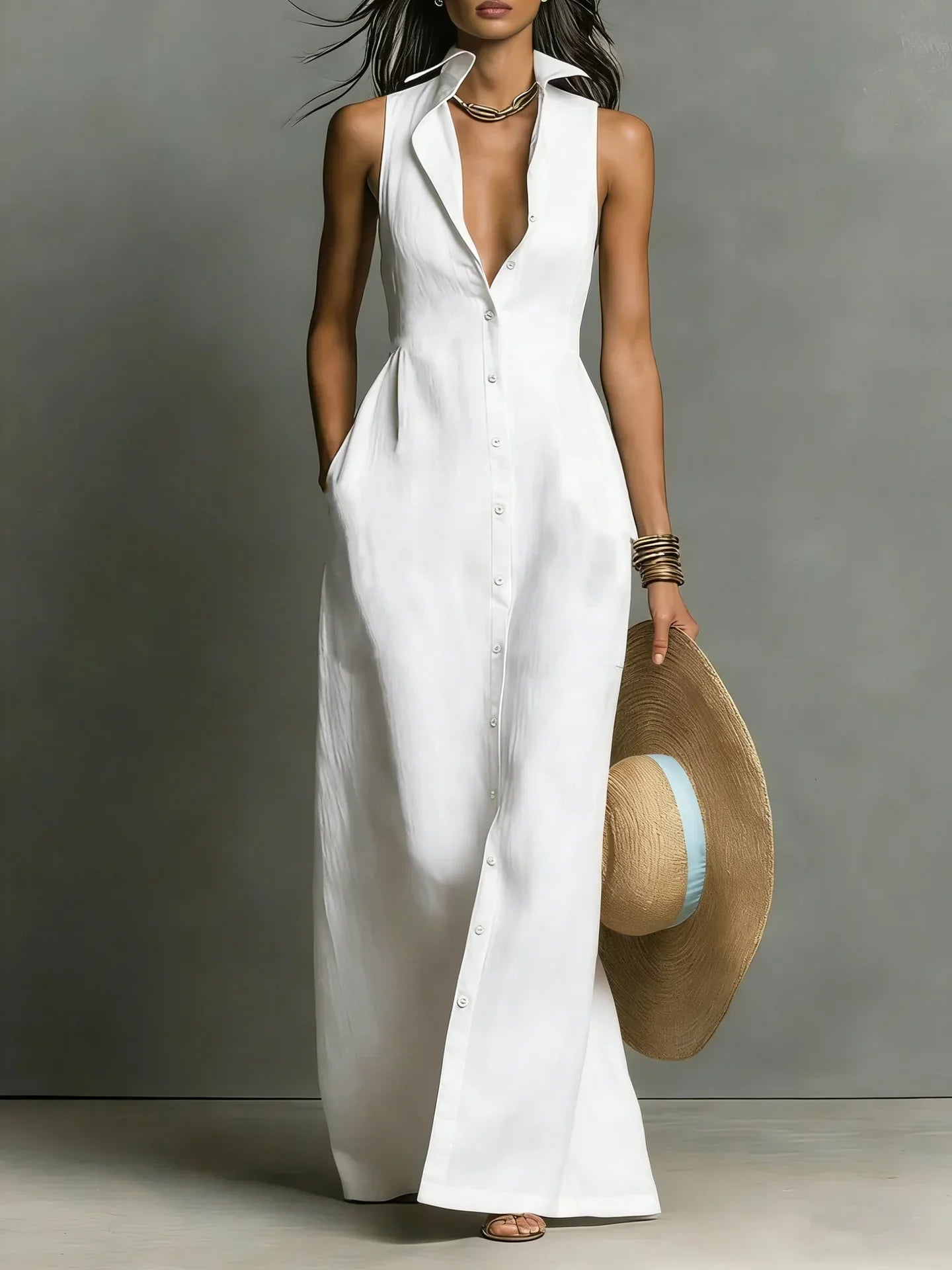 Nirasia | Sleeveless Wedding Guest Dress Women Elegant Style