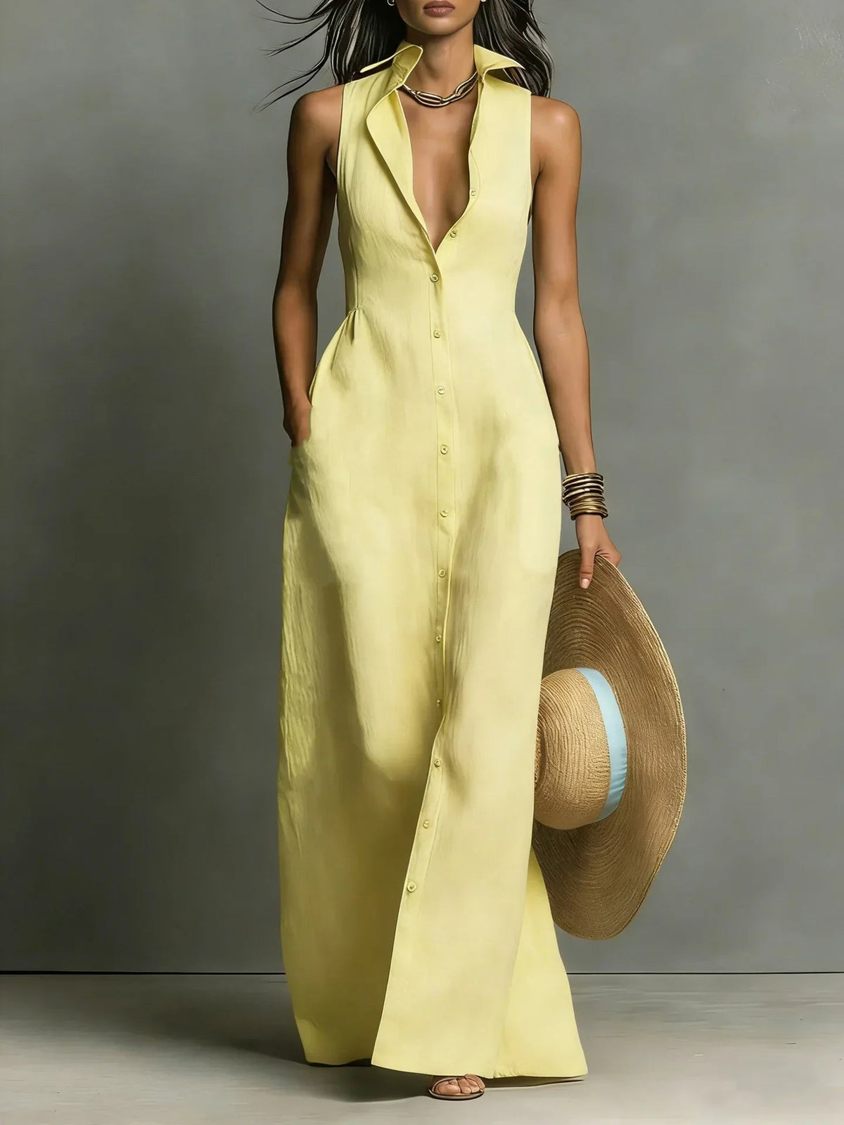Nirasia | Sleeveless Wedding Guest Dress Women Elegant Style