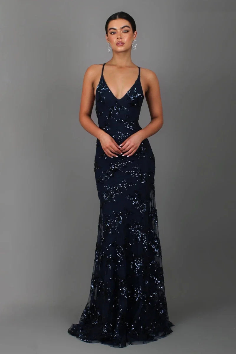 Tilda | Sequin Embroidery Dress with Elegant Evening Style