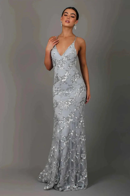 Tilda | Sequin Embroidery Dress with Elegant Evening Style