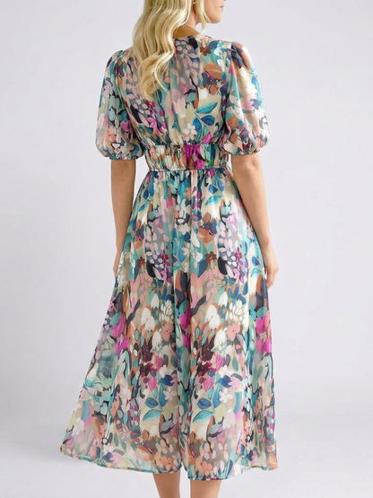Cazlyn | Multicolor Floral Dress Women Summer Collection