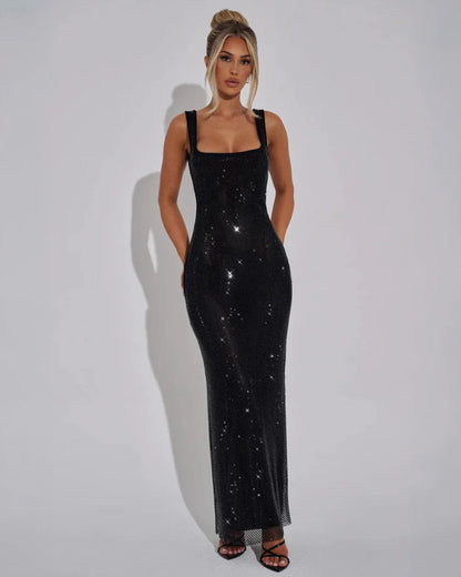 Octaviana | Embellished Wedding Guest Maxi Dress Elegant Look