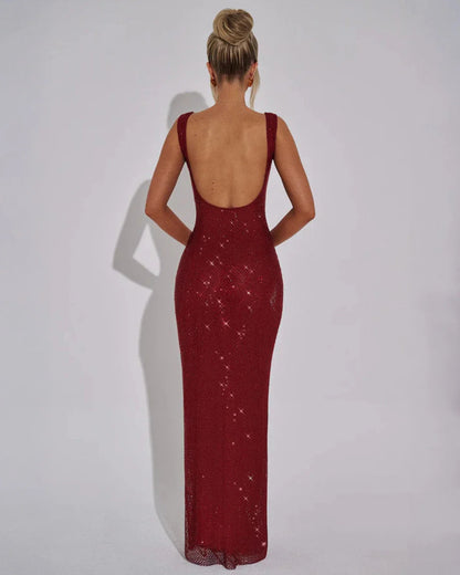 Octaviana | Embellished Wedding Guest Maxi Dress Elegant Look