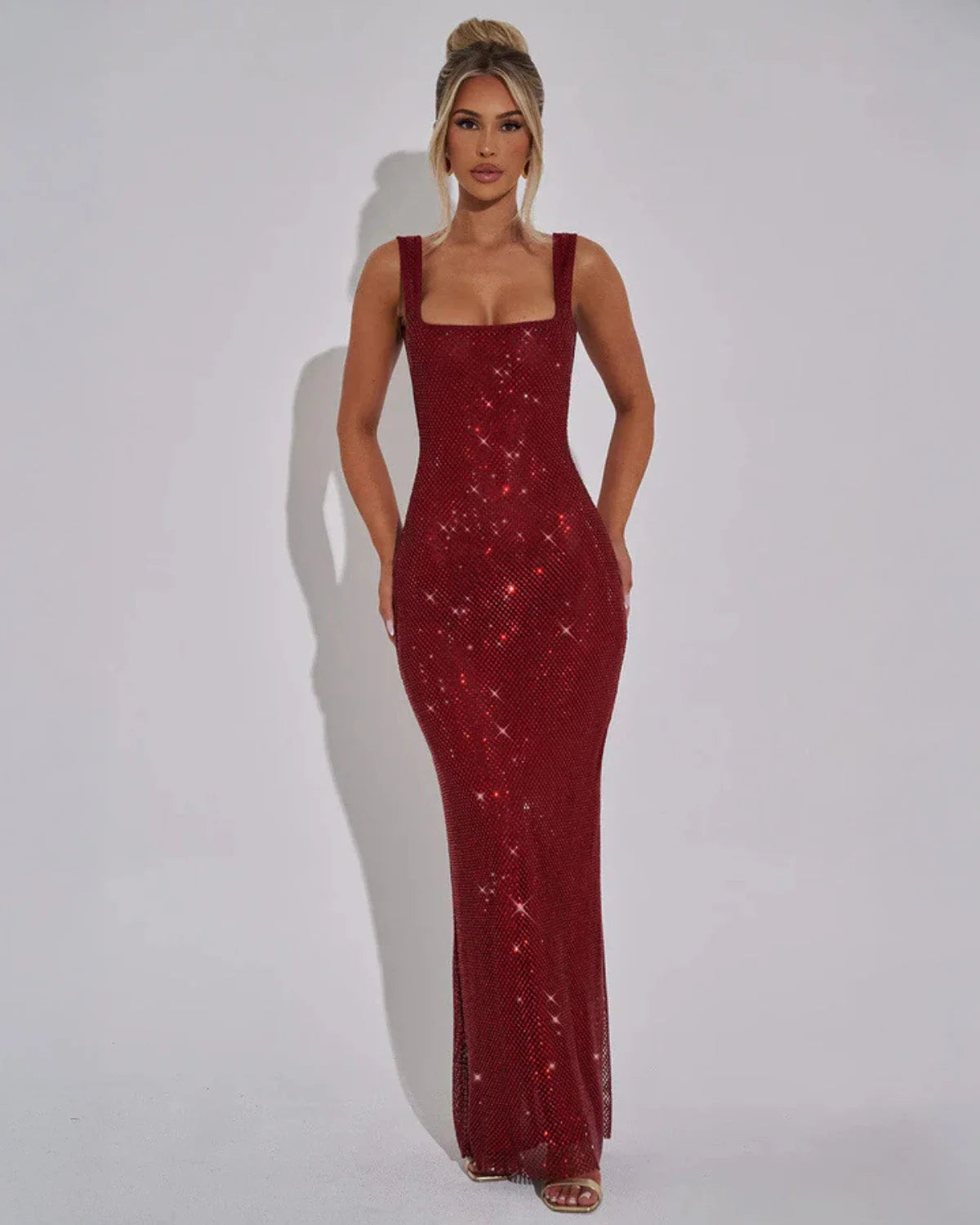 Octaviana | Embellished Wedding Guest Maxi Dress Elegant Look