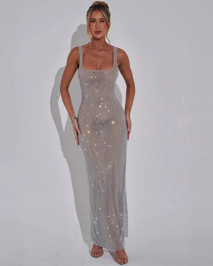 Octaviana | Embellished Wedding Guest Maxi Dress Elegant Look
