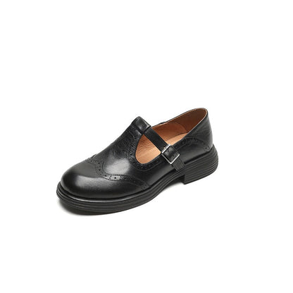 Perladora | Women's Classic Strap Mary Jane Flats with Elegant Timeless Style