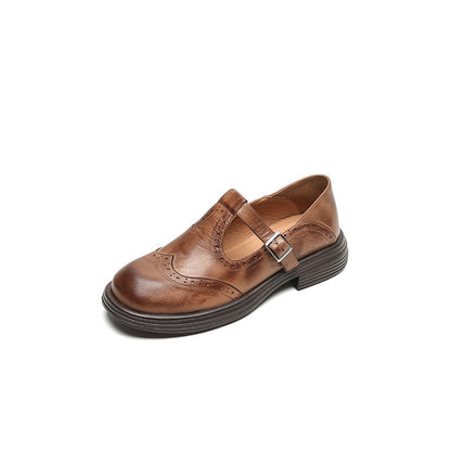 Perladora | Women's Classic Strap Mary Jane Flats with Elegant Timeless Style