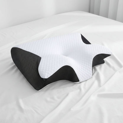 Memory Foam Side Sleeper Pillow – Ergonomic Contour Neck Support