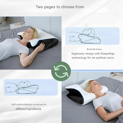 Memory Foam Side Sleeper Pillow – Ergonomic Contour Neck Support