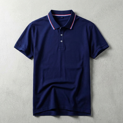 Men's Pique Polo Shirt – Classic Short Sleeve Casual Golf Shirt