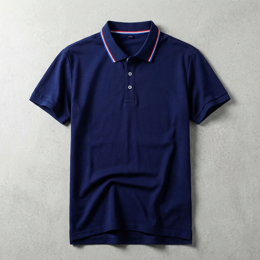 Men's Pique Polo Shirt – Classic Short Sleeve Casual Golf Shirt