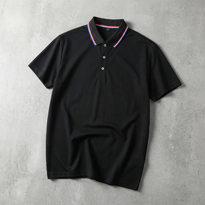 Men's Pique Polo Shirt – Classic Short Sleeve Casual Golf Shirt