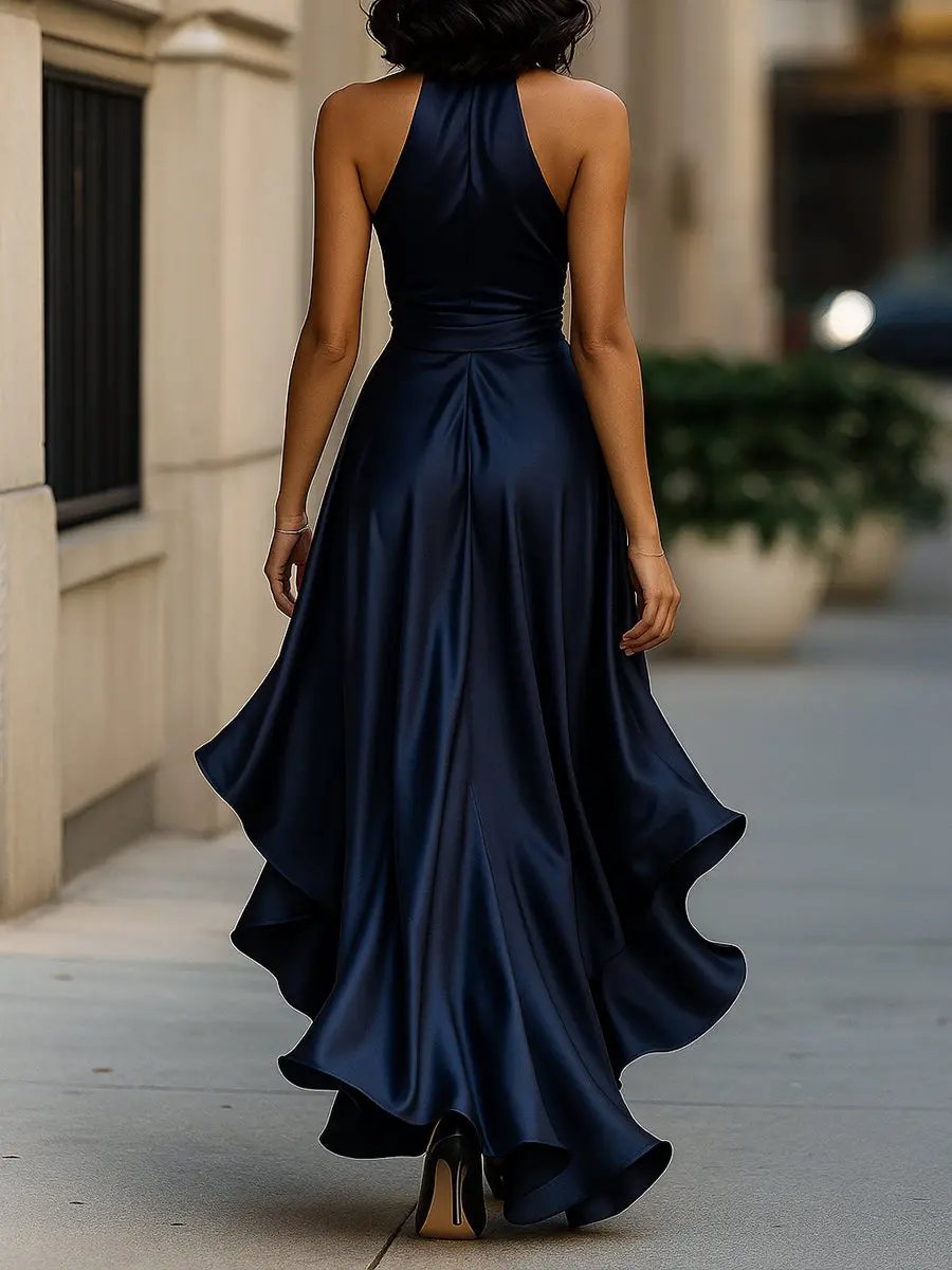 Edenn | Halter Wrap Dress Women with Stylish Flattering Fit