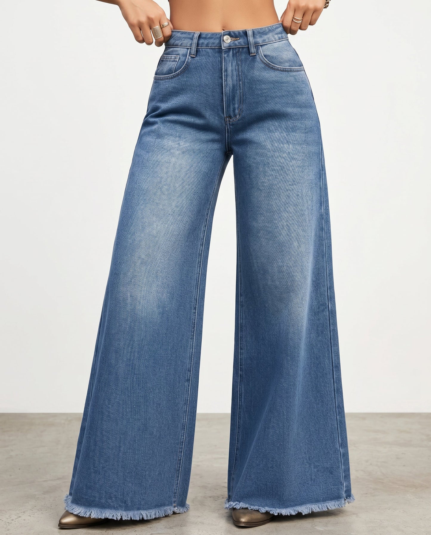 Renethria | Wide-Leg Jeans Women Casual Style