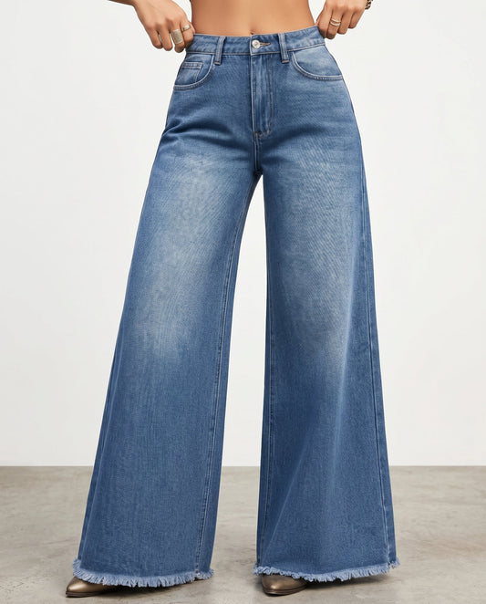 Renethria | Wide-Leg Jeans Women Casual Style