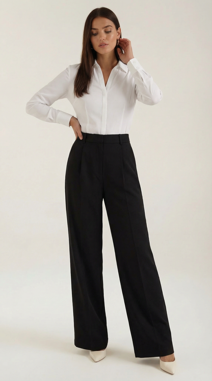 Roselith | Women's Versatile Sleek Wide-Leg Trousers for Daily Style
