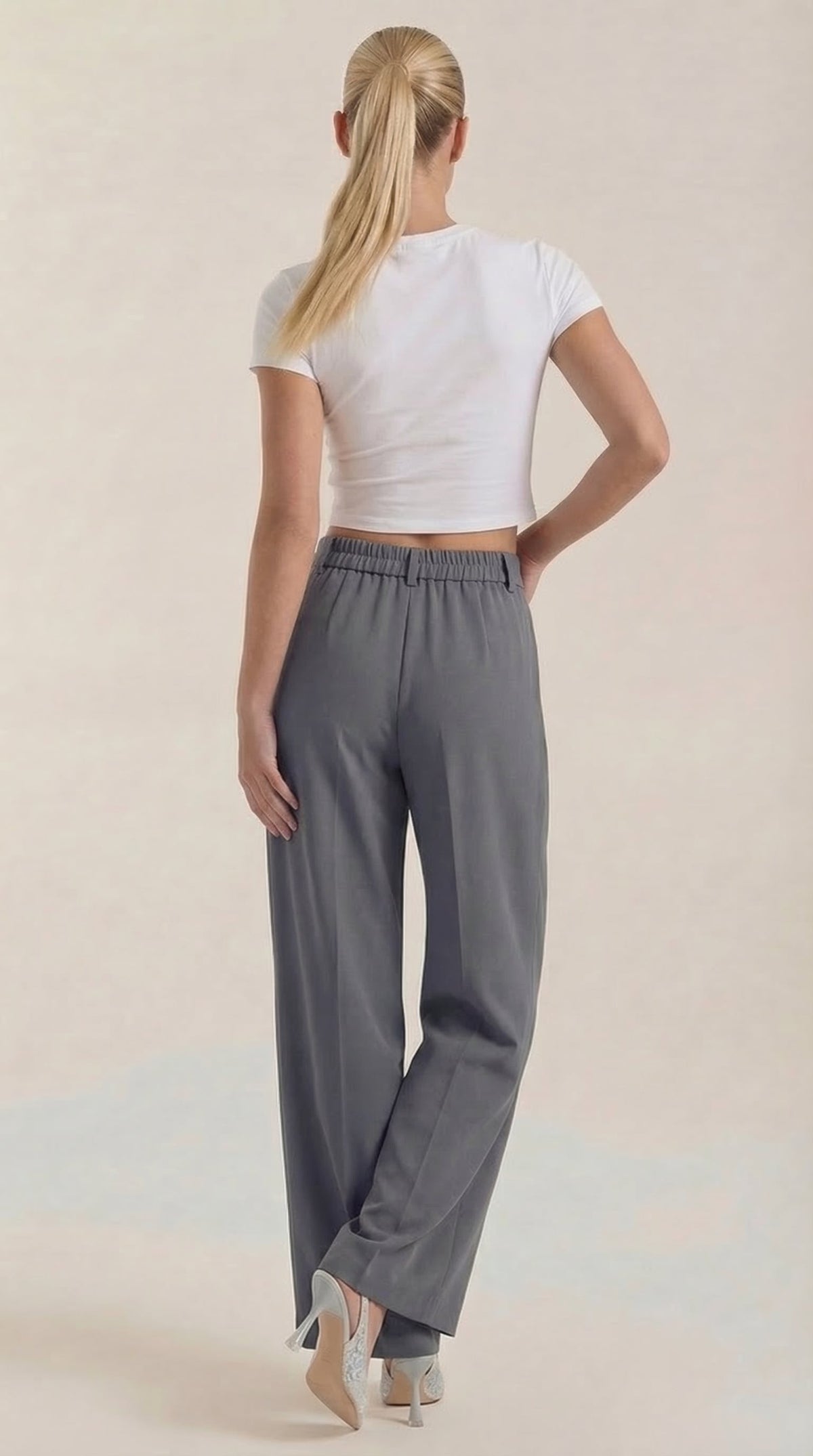 Loxaria | Women's Elegant Wide Leg Business Trousers for Office Style