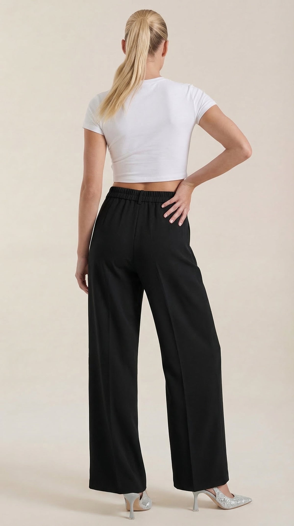 Loxaria | Women's Elegant Wide Leg Business Trousers for Office Style