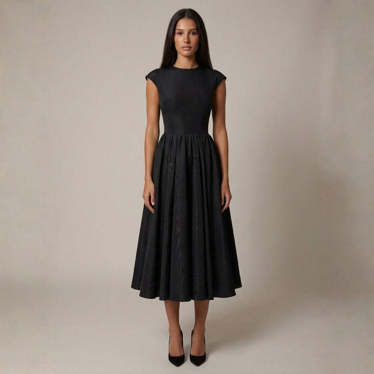 Rosa | Women's Wedding Guest Cut-Out Midi Dress for Formal Occasion
