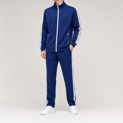 Men's Full Zip Track Set - Casual Jacket and Pants
