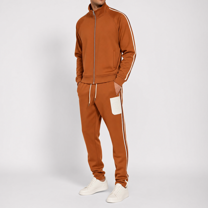 Men's Two Piece Tracksuit - Zip Jacket and Pants Set