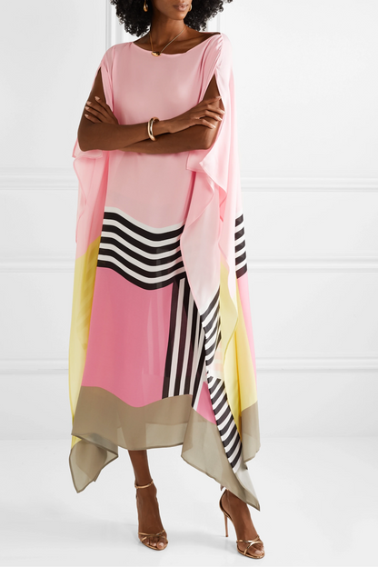 Kallora | Geometric Oversized Dress for Women Summer Wear