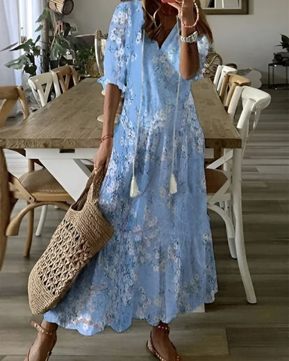 Saskia | Women's Wedding Guest Boho Maxi Dress Occasion Style
