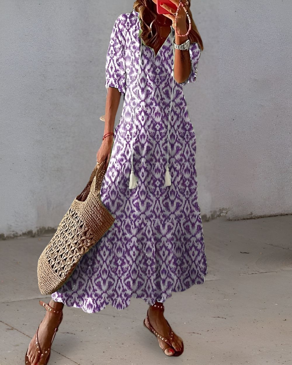 Saskia | Women's Wedding Guest Boho Maxi Dress Occasion Style