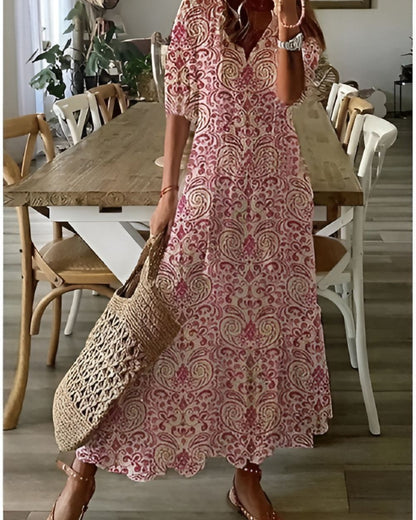 Saskia | Women's Wedding Guest Boho Maxi Dress Occasion Style