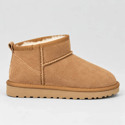 Women's Faux Fur-Lined Suede-Look Ankle Boots