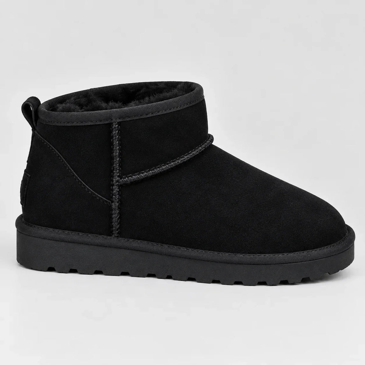 Women's Faux Fur-Lined Suede-Look Ankle Boots