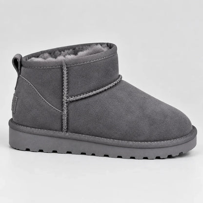 Women's Faux Fur-Lined Suede-Look Ankle Boots