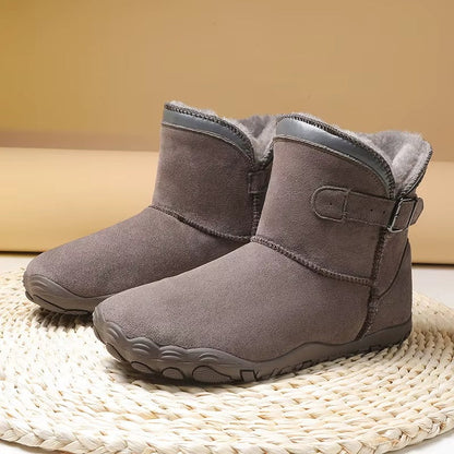 Women's Winter Snow Boots Fleece-Lined Buckle Ankle