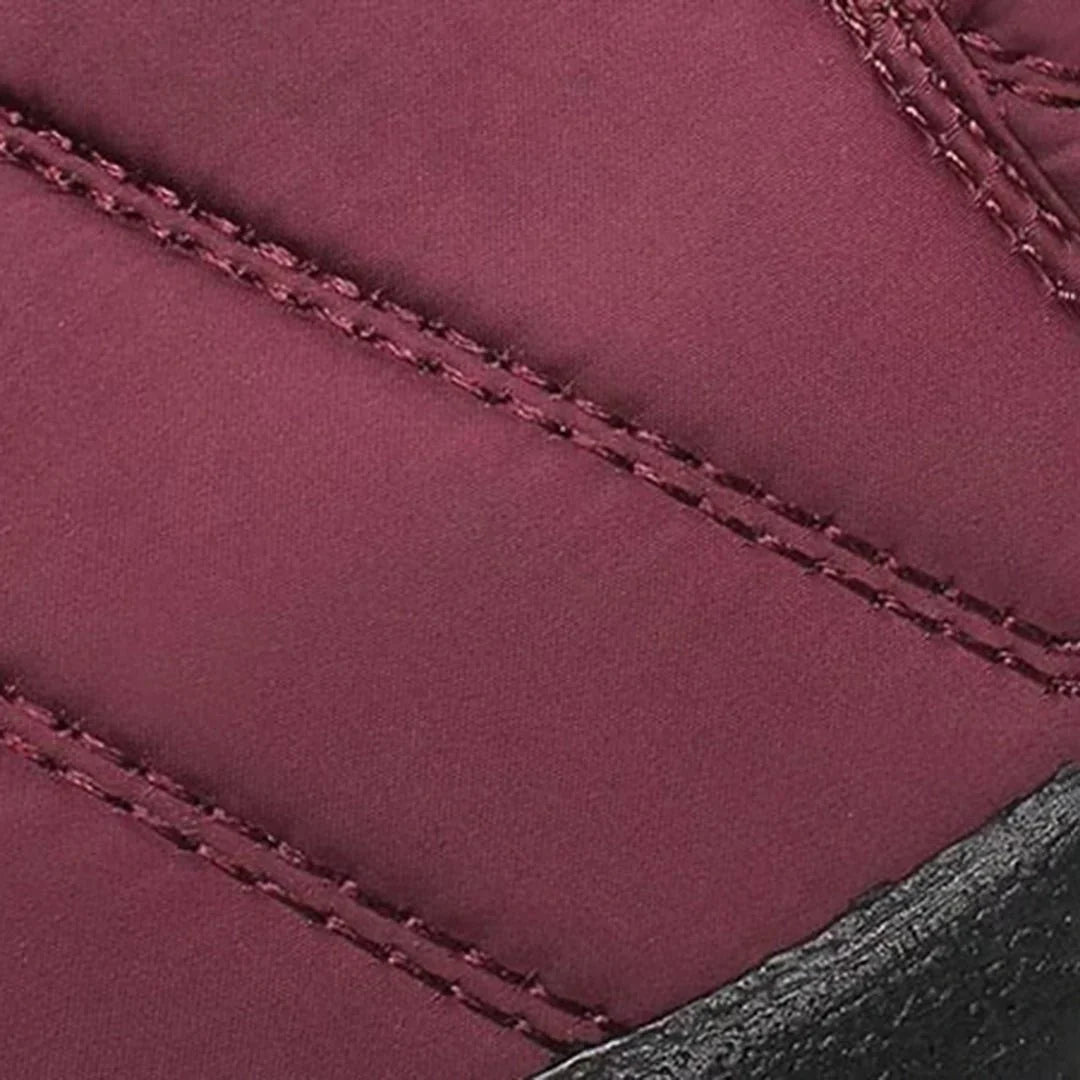 Women's Quilted Waterproof Snow Boots Side-Zip