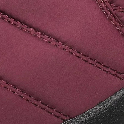 Women's Quilted Waterproof Snow Boots Side-Zip