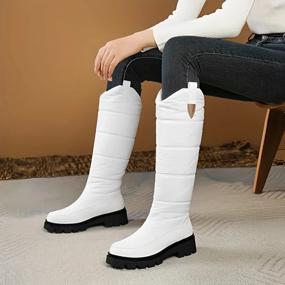 Women's Waterproof Insulated Snow Boots Lace-Up