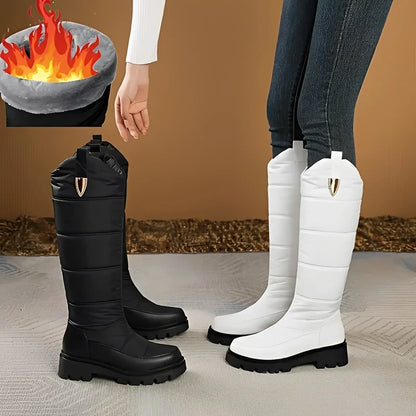 Women's Waterproof Insulated Snow Boots Lace-Up