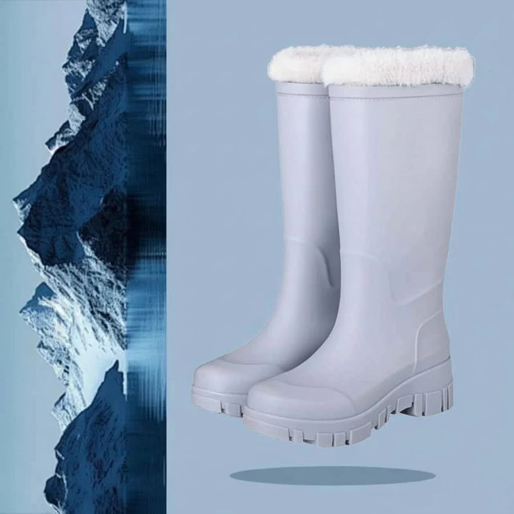 Women's Waterproof Snow Boots Fur-Lined Lug Sole
