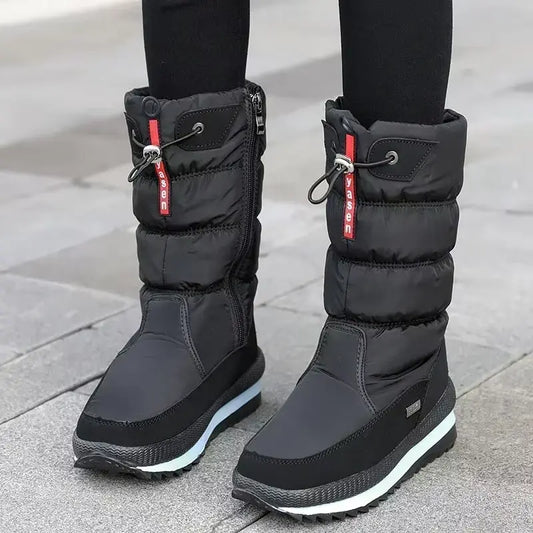 Women's Waterproof Insulated Winter Snow Boots Pull-On