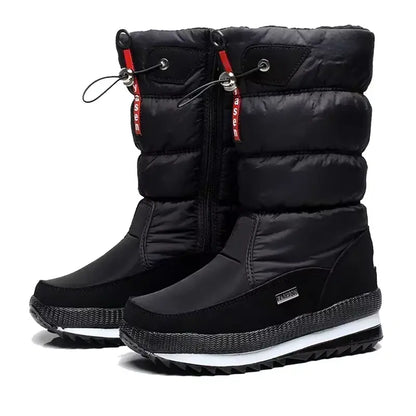 Women's Waterproof Insulated Winter Snow Boots Pull-On
