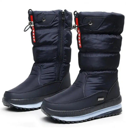 Women's Waterproof Insulated Winter Snow Boots Pull-On